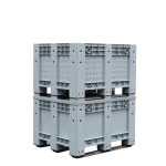 파레트 운반기 창고 상하차 화물용 대형 스태커 유압 1.2 x 1m 메쉬 카드 박스 블루 : 무브셀스토어