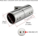 NRC&XRC 316SS 해상 등급 보트 난간 피팅 - 파이프 커넥터 접이식 회전 결합 튜브 조인트 커넥터(32MM) O.D.Tube/파이프 (1PC ) : 아르벨로q