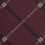 지방시 로고 GIVENCHY 레터링 타이 명품 클래식 체크 고급 실크 넥타이 : 허니에르