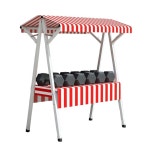 노점상 진열대 플리마켓 매대 접이식 부스 행사 포터블 판매대 이동식 : 보라미상회