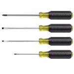 클라인툴스 Klein Tools 85484 스크루 드라이버 세트, 미국산, 미니 슬롯 및 필립스 드라이버, 팁 아이덴트 프리미엄 크롬 도금 샤프트... 