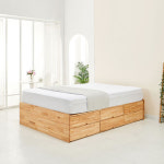 슈퍼싱글프레임 서랍형침대프레임 무헤드 원목 2단 SS : 일원스토어