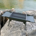 캠핑 숫불 바베큐그릴 가스등 세트 라이트 사각 : 온누리글로벌상사