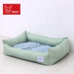 컬러 방석 분리세탁 애견 대형 봄다크블루 개쿠션 : 비에스더블