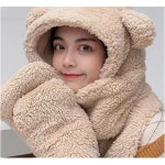 세련 모자 머플러 멀티 뽀글이 OHS-FDH0981 3컬러 0323 : 여주두처리두치