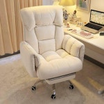 게임용의자 피씨방 게이밍 피시방 편안한 컴퓨터 e스포츠 베이지화이트 얼룩방지 B 강철 받침대 고정형 팔걸이 : onehouse1982