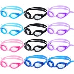 Gejoy 아동용 수영 고글 12쌍, 새지 않는 와이드 뷰 안경, 만 6세에서 14세 청소년 및 청소년, 방수 선명한 시야, 랜덤 색상 : 픽엔딜