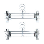 슬림 메탈 집게 바지걸이 치마걸이 3p 논슬립옷걸이 : 기간틱월드