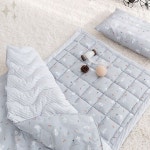 낮잠 침구 세트 마이크로 섬유 이불 베개 패드 보육시설 취침 용품 통기성 : 나우바움