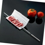 스텐 꼬치 꼬지 꽂이 바베큐 꼬 꼬챙이 캠핑 치 홀더 챙이 양 끼우기 지 닭 : 마니many몰