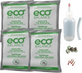 ECO Balance EDIY-4 Do It Yourself 타이어/휠 밸런싱 비드 키트 - 자동차 SUV 경트럭 타이어 4온스 DIY 비드백 밸브 캡 및 코어 (4)... 