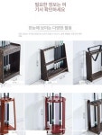 당구큐대거치대 당구채걸이 큣대선반 벽걸이 원목 당구용품 당구장 가정용 사무실 수납 보관대 : 민스글로벌