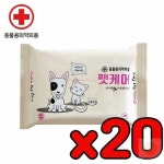 스토어-다유 아이러브강아지보관 아이러브 강아지 펫케어 피톤치드 물티슈 20매 : 스토어-다유