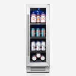 이고 음료 냉장고 - 12인치 60캔 맥주 쿨러 유리문 34-54... 바 오피스  12Beverage Fridge - 60 Cans (Right-Hinged) : M에이컴퍼니