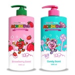1+1 퍼니피아 키즈 올인원워시 1000ml (딸기향/캔디향/수박향) 대용량 바디워시 : e경마트