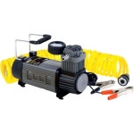 마스터 메카닉 12볼트 휴대용 타이어 인플레이터 휠 및 공기 압축기와 인플레이터용 최대 PSI 백 120개 블랙 : H에이컴퍼니