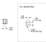 초소형 방수 토글 스위치 5 핀 2위치 길이 너비 5x7 단극 이쓰로우 0.4VA개 : 디에스유통사