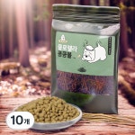 뽀뽀제과 오트밀 쿠키 강아지 킁킁볼 간식 클로렐라 10개 100g : 인스라이딩