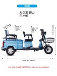 전동 삼륜 세발 스쿠터 골프장 안전 등받이 등하원 다인승 : 글로픽라운지