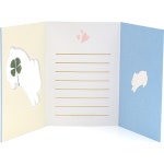 템퍼티샵 랜덤 축하 네잎클로버 카드 감사 행운 압화카드2 : 템퍼티샵