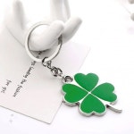 클로버 장식 금속 고리 액세서리 행운 상징 가방 장식용 휴대 소품 열쇠 보관 : 굿초삼스몰