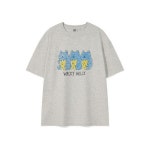 브랜드정품 와키윌리 CQK WA2502ST41LG 베어 프린트 반팔 티셔츠 라이트 그레이 319002 : BRAND SALE