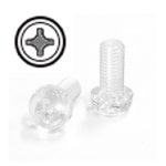 십자볼트 둥근머리 PC투명 M8x30mm 100개 : 만물다파라