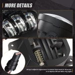 NUVISION 조명 4인치 LED 안개등 07-17 랭글러 / 11-14 충전기 14-18... 10-19 여정 (왼쪽과 오른쪽) 도트 승인 블랙 NVL-FL-001 : 글로리아픽