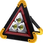 충전식LED광원 비상경고등겸용 안전표시 비상 삼각대 : pointandmall