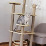 (올핀)대형 고양이 캣타워 사이잘캣타워 해피캐슬 : 올핀핫