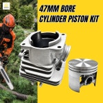 REMEDX 47mm 보어 실린더 피스톤 키트 1135 020 1202 1135-020-1202 11350201202 Stihl MS361 키트와 호환되어 OEM 상단을 대체합니다... 