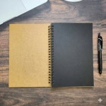 크라프트 스프링 무지 노트 연습장 스케치북 블랙 공책 무지노트 a4노트 : 기리마켓K