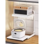 주방 밥솥 레일 전자레인지 슬라이딩 선반 밥솥장 선반 31 화이트 2단 2판 31cm 블랙 2단 2판 : 정푸미