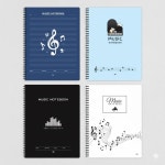 음악 오선지 스프링 노트 연습장 작곡 공책 스프링노트 : 기리마켓K