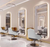 업소용 미용실거울 led 인테리어 경대 벽걸이 콘센트 헤어 뷰티샵 매장 미술관 미러 미용 : 퍼스트무역