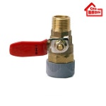 PB 에이콘 볼밸브(M 레바) 15mm 신주 밸브 파이프 연결 : 원종합상사 수도 배관 자재