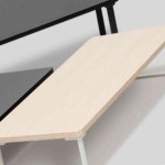 꼬미s 싱글형 모니터 받침대 베이지 50x15x26cm PC모니터받침대 : 천억샵몰