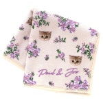 폴앤조 마이크로파이버 안경닦이 손수건 누네트와 작은꽃 아이보리 25cm 000288-0001-03 : 윈윈재팬