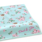 폴앤조 마이크로파이버 안경닦이 손수건 누네트와 작은꽃 그린 25cm 000288-0001-01 : 윈윈재팬