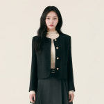 [N배송] 로엠 올데이자켓 칼라리스 트위드 자켓 RMJKG23S99 : roem