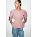 [국내] 자라 ZARA 소프트 페플럼 탑 - 로즈핑크 5584/004/620 3374917 : 리즌투바이