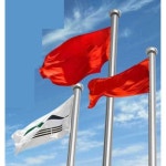 국기 게양대 태극기 학교 옥외 청사 홍보 운동장 설치 깃대 10m(102+89+76mm)두께1.5m : 청림상사