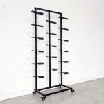 신발 진열대 운동화 거치대 가판대 스탠드 선반 매장 높이150cm 단면 바퀴없음 : 청림상사