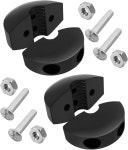 스프링 구동 에어 호스 릴용 3/8인치 릴 고무 스토퍼 교체 부품 2개 0.57인치에서 0.63인치 호스용 조절 가능한 자동 되감기 접이식 스톱... 