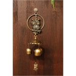 도어벨 부엉이 행운의 문 풍수 종 풍경 장식 부자되는 현관문 출입문 : 날마다몰이에요