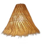 카페 라탄 조명 홈카페 휴양지 식탁 갓등 샹들리에 콘형+따뜻한 백색(2700K) : 진다미스