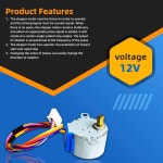 센리케이 DC 12V 28BYJ-48 밸브 스테퍼 모터 4상 기어 (6PCS ) : 프라임픽스샵