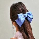 픽봄 왕리본 자동 헤어핀 반묶음머리핀 왕리본핀 자동핀 : 픽봄