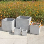 사각 대형 화분 플랜트박스 콘크리트 정원 테라스 A. 시멘트색상 A. 16x16x16cm : 월드상사스토어