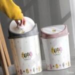 라프샵 업소용 자녀방 파스텔감 푸쉬 휴지통 : 공구뎃